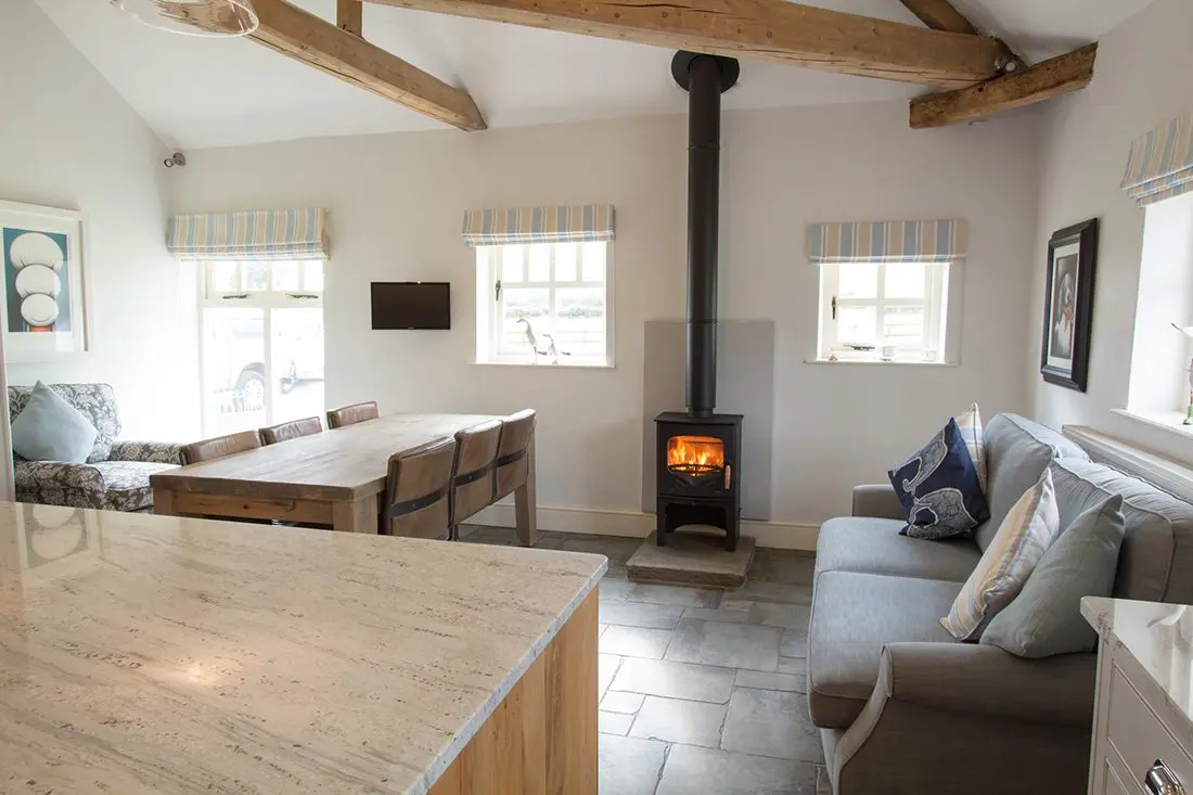 Charnwood Bembridge Woodburning Stove in Kitchen