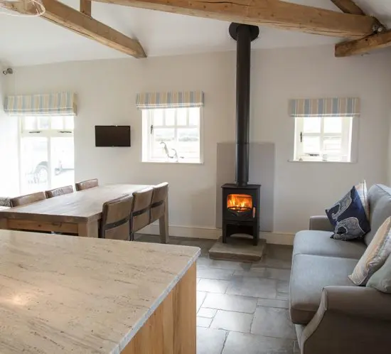 Charnwood Bembridge Woodburning Stove in Kitchen