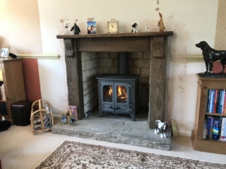 Charnwood Gun Metal Island 1 wood burner