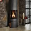 Loft Gas Stove log store