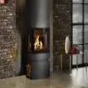 Loft Gas Stove log store