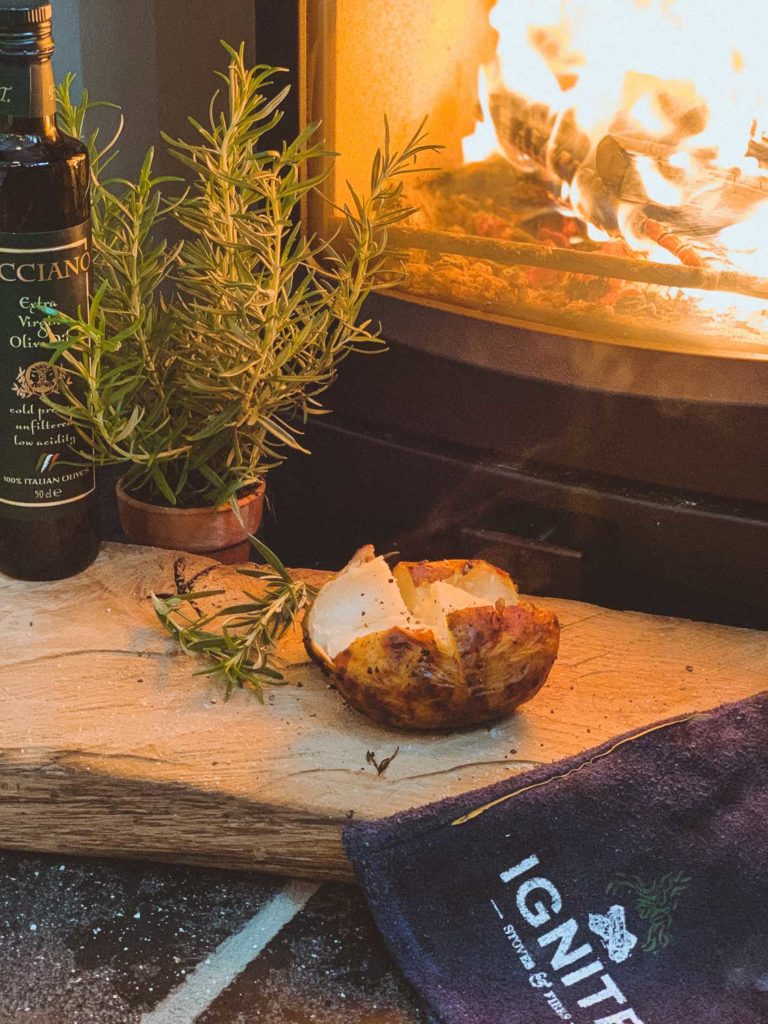 baked potato log burner